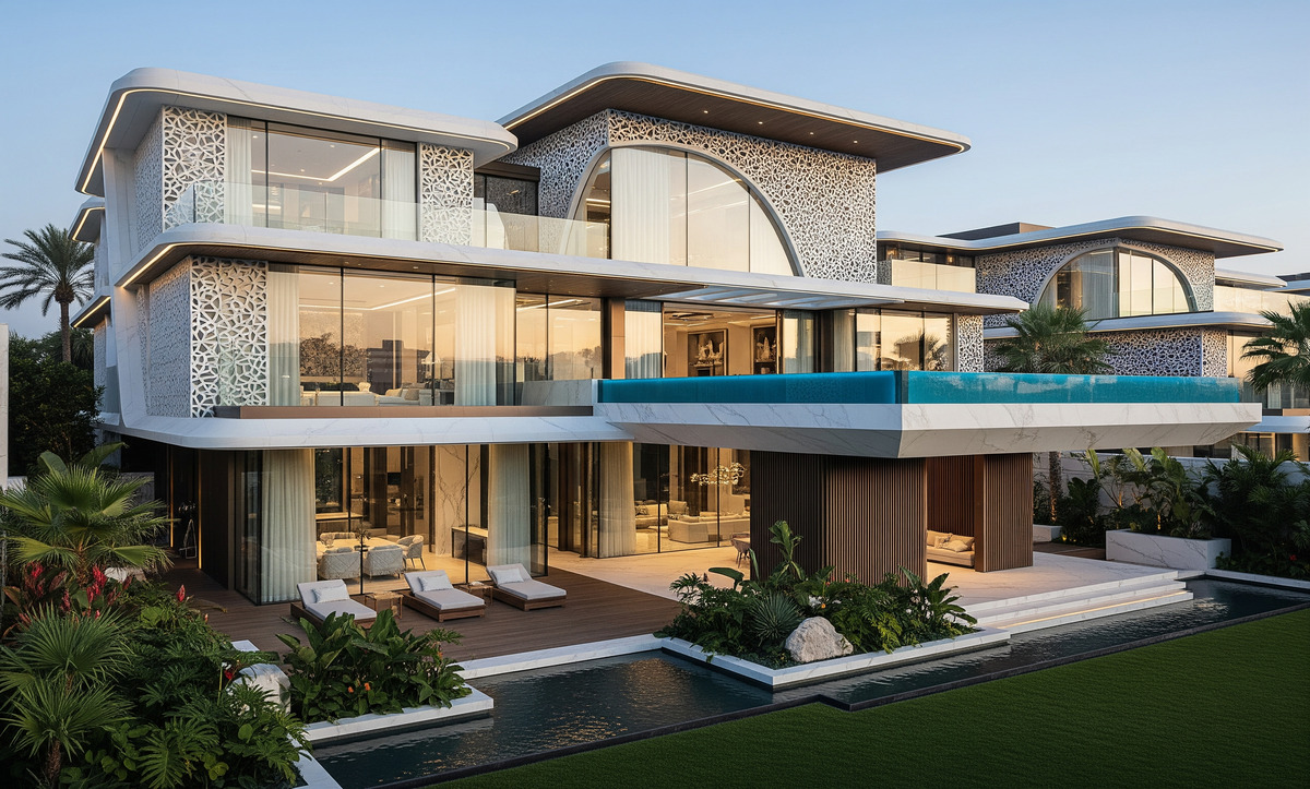 Prestijli çağdaş villa tasarımı